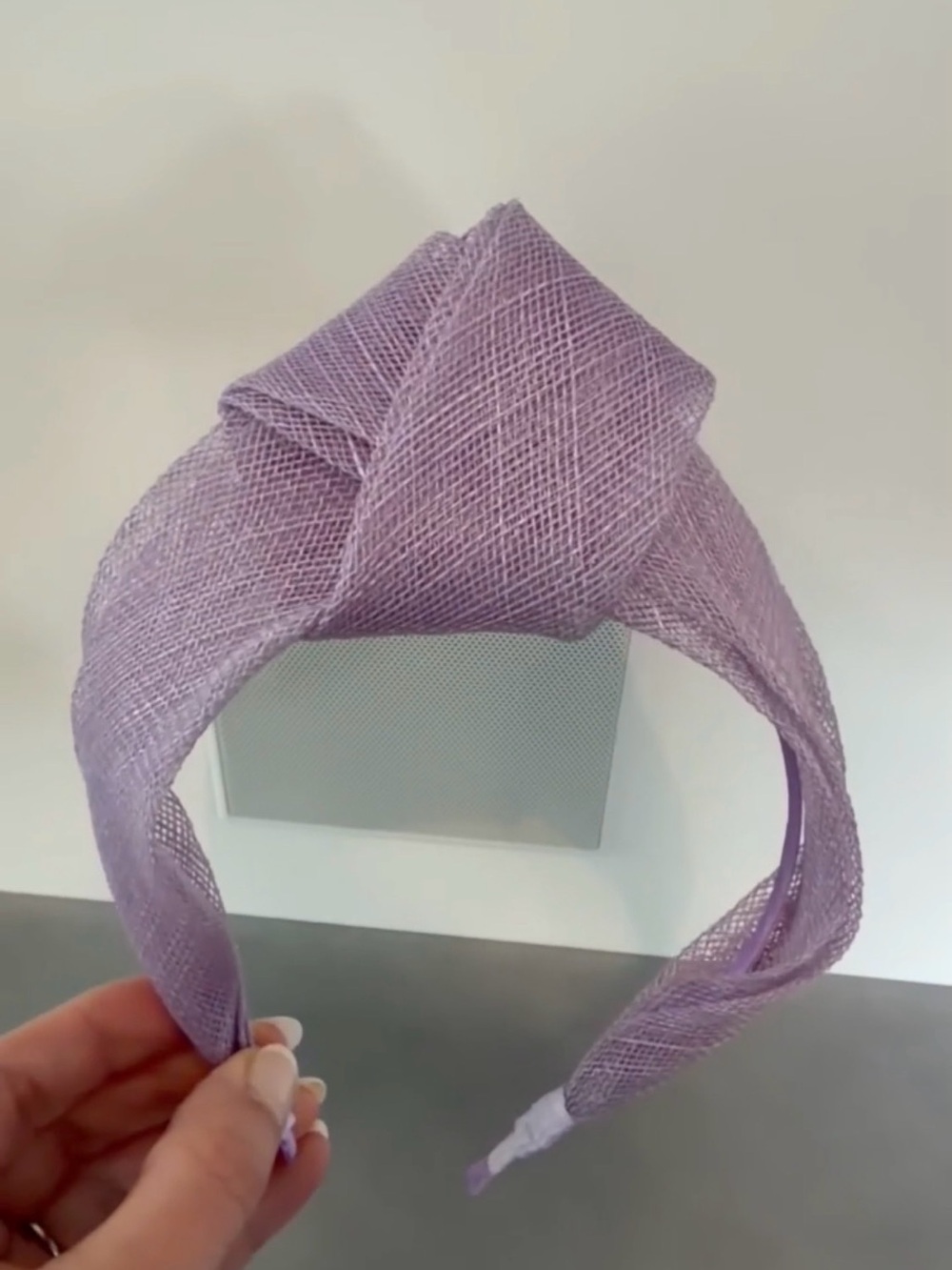 Light Purple, Lavender Knot Sinamay Headband Fascinator
